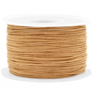 Wachskordel 1mm Camel brown