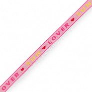 Schmuckband mit Text "sun & love" Light pink