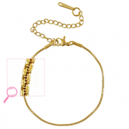 Armbänder aus Stainless Steel - Rostfreiem Stahl Gold