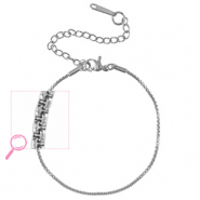 Armbänder aus Stainless Steel - Rostfreiem Stahl Silver