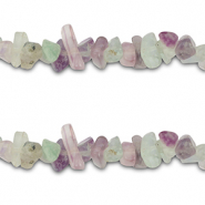 Chip Steine Perlen Fluorit Purple-green white