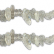 Chip Steine Perlen Transparent grey