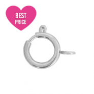 Stainless Steel - Rostfreiem Stahl Schmuckzubehör Verschluss 6x8mm Silber