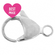 Stainless Steel - Rostfreiem Stahl Schmuckzubehör Karabinerverschluss 10mm Silber