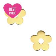 Stainless Steel - Rostfrei Stahl Anhänger Blume Gold