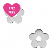 Stainless Steel - Rostfrei Stahl Anhänger Blume Silver