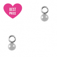 Stainless Steel - Rostfrei Stahl Anhänger Ball 3mm Silver