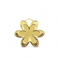 Stainless Steel - Rostfrei Stahl Anhänger Blume Gold