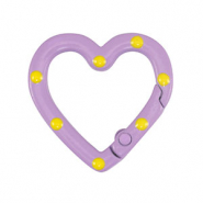 Farbiges Zubehör Schlüssel Anhänger Herz Purple-yellow