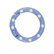 Farbiges Zubehör Schlüssel Anhänger Ring Blue-green