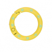 Farbiges Zubehör Schlüssel Anhänger Ring Yellow-green