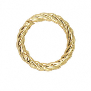 Zubehör Schlüssel Anhänger Ring Twisted Gold