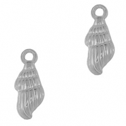 Stainless Steel - Rostfrei Stahl Anhänger Wellhornschnecke Silver