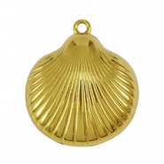 Stainless Steel - Rostfrei Stahl Anhänger Muschel Gold