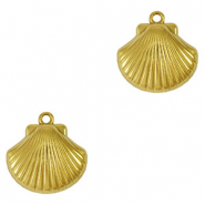 Stainless Steel - Rostfrei Stahl Anhänger Muschel Gold