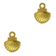 Stainless Steel - Rostfrei Stahl Anhänger Muschel Gold