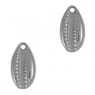 Stainless Steel - Rostfrei Stahl Anhänger Kauri Silver