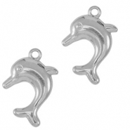 Stainless Steel - Rostfrei Stahl Anhänger Delfin Silver