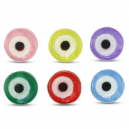 Buchstaben Perlen aus Acryl Nazar Auge Multicolor