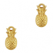 Stainless Steel - Rostfrei Stahl Anhänger Ananas Gold