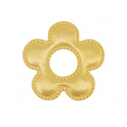 Stainless Steel - Rostfrei Stahl Anhänger/Zwischenstück Blume Gold