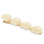 Haarschmuck Haarspang Hülse White
