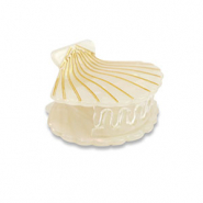 Haarschmuck Haarklemme Hülse White-gold