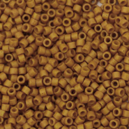 Miyuki Perlen delica's 11/0 Opaque dyed pumpkin brown DB-653
