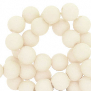 6 mm Acrylperlen Off white