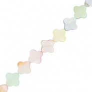 Muschel Perlen Glücksklee Multicolour pastel