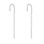 Ohrringe aus Stainless Steel - Rostfreiem Stahl mit Öse Silver