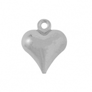 Stainless Steel - Rostfrei Stahl Anhänger Herz Silver