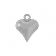 Stainless Steel - Rostfrei Stahl Anhänger Herz Silver