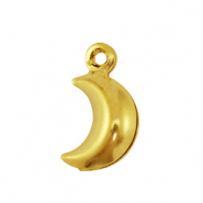 Stainless Steel - Rostfrei Stahl Anhänger Mond Gold