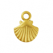 Stainless Steel - Rostfrei Stahl Anhänger Muschel Gold