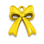 Acryl Anh&auml;nger Schleife Golden yellow