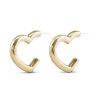 Trendy Ohrringe Herz Gold