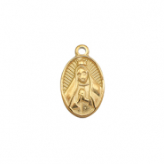 Stainless Steel - Rostfrei Stahl Anhänger Betende Madonna Gold
