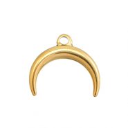 Stainless Steel - Rostfrei Stahl Anhänger Mond Gold