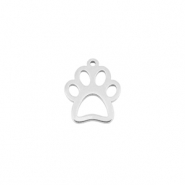 Stainless Steel - Rostfrei Stahl Anhänger Hund Pfote Silver