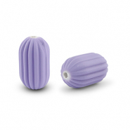 Acryl Perlen Oval Lavender purple