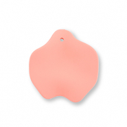 Acryl Anh&auml;nger Blatt Salmon pink