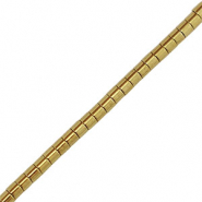 Hämatit Perlen Tube 2mm Gold