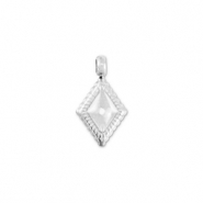 Stainless Steel - Rostfrei Stahl Anhänger Rhombus Silver