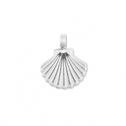 Stainless Steel - Rostfrei Stahl Anhänger Muschel Silver