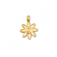 Stainless Steel - Rostfrei Stahl Anhänger Blume Gold