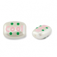 Acrylperlen "cool" Pearl-light pink-green