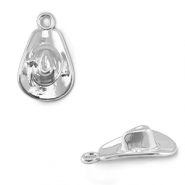 Metall Anhänger Cowboyhut Silver