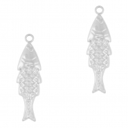 Stainless Steel - Rostfrei Stahl Anhänger Fisch Silver