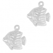 Stainless Steel - Rostfrei Stahl Anhänger Fisch Silver